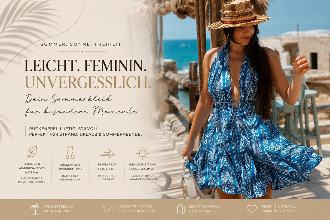 SOLEIL – Das Blumenkleid für den perfekten Strandtag LuxMenor