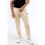 Beige Baumwoll-Jogginghose (Trainingshose)