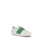 Weiße Low-Top-Sneaker aus Kalbsleder Bos Taurus