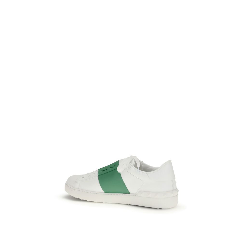 Weiße Low-Top-Sneaker aus Kalbsleder Bos Taurus