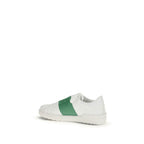 Weiße Low-Top-Sneaker aus Kalbsleder Bos Taurus