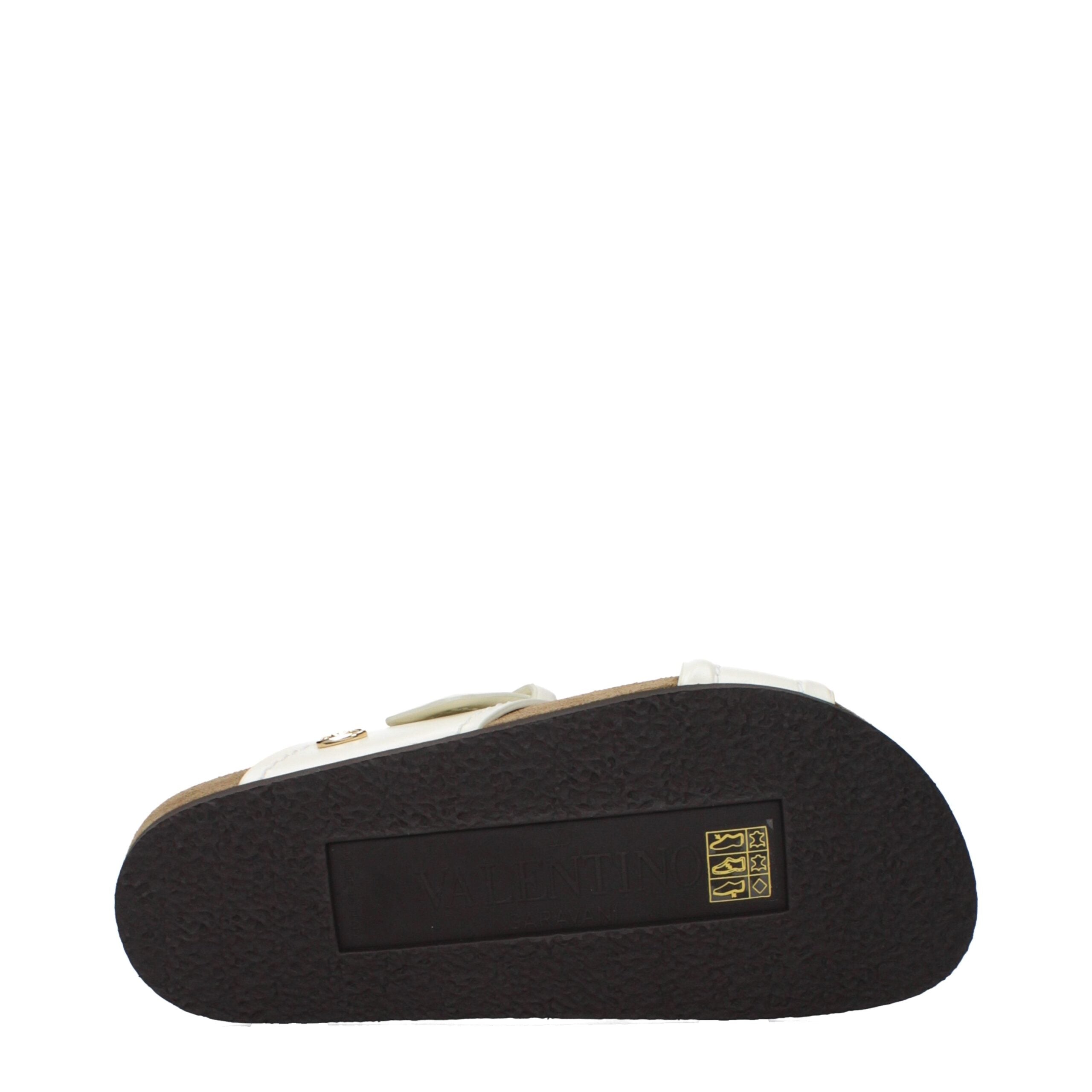 Beige Leder-Slipper