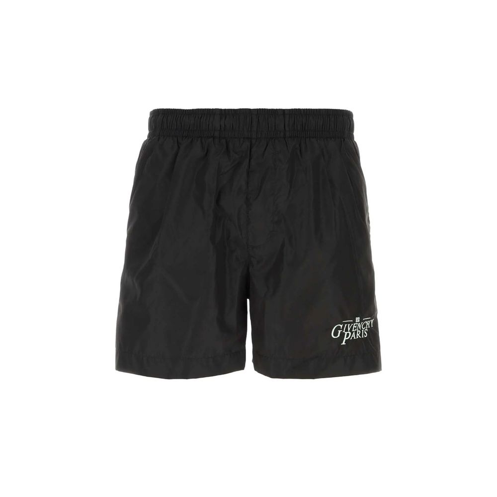 Schwarze Badeshorts aus Polyamid