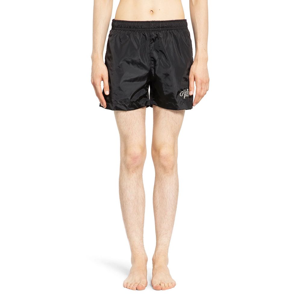 Schwarze Badeshorts aus Polyamid