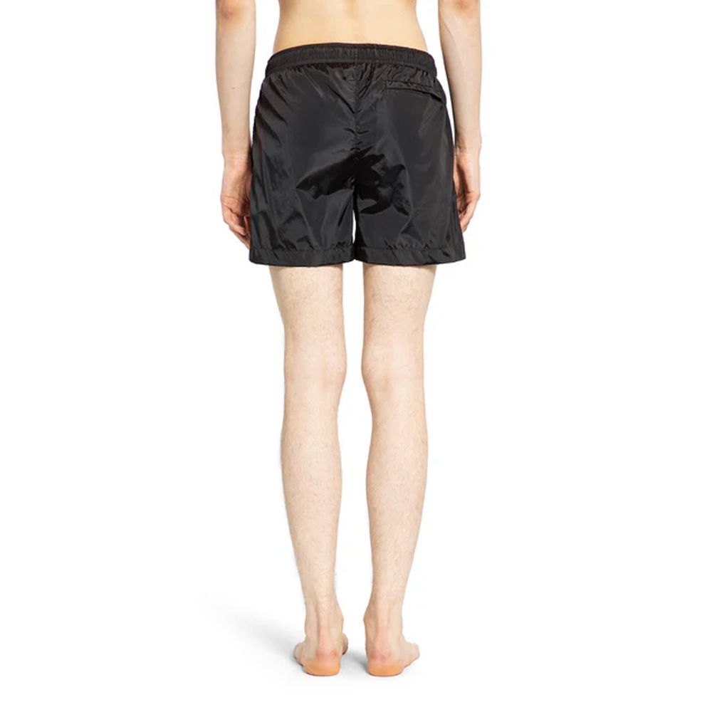 Schwarze Badeshorts aus Polyamid