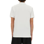 Weißes Poloshirt aus Baumwolle