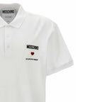 Weißes Poloshirt aus Baumwolle