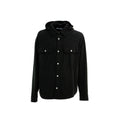 Schwarzes Denim-Hemd