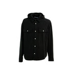 Schwarzes Denim-Hemd
