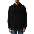 Schwarzes Denim-Hemd