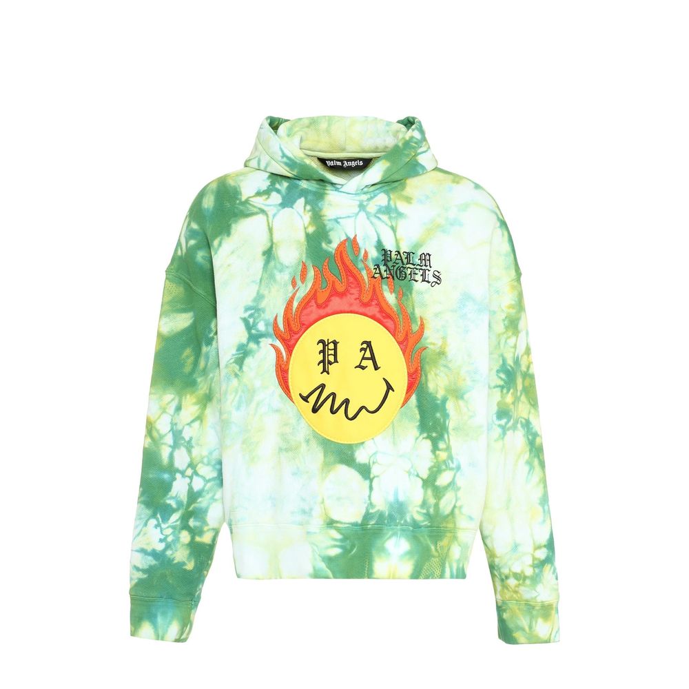 Zweifarbiger Baumwollpullover Palm Angels