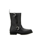 Schwarze Schnürstiefel aus Polyester