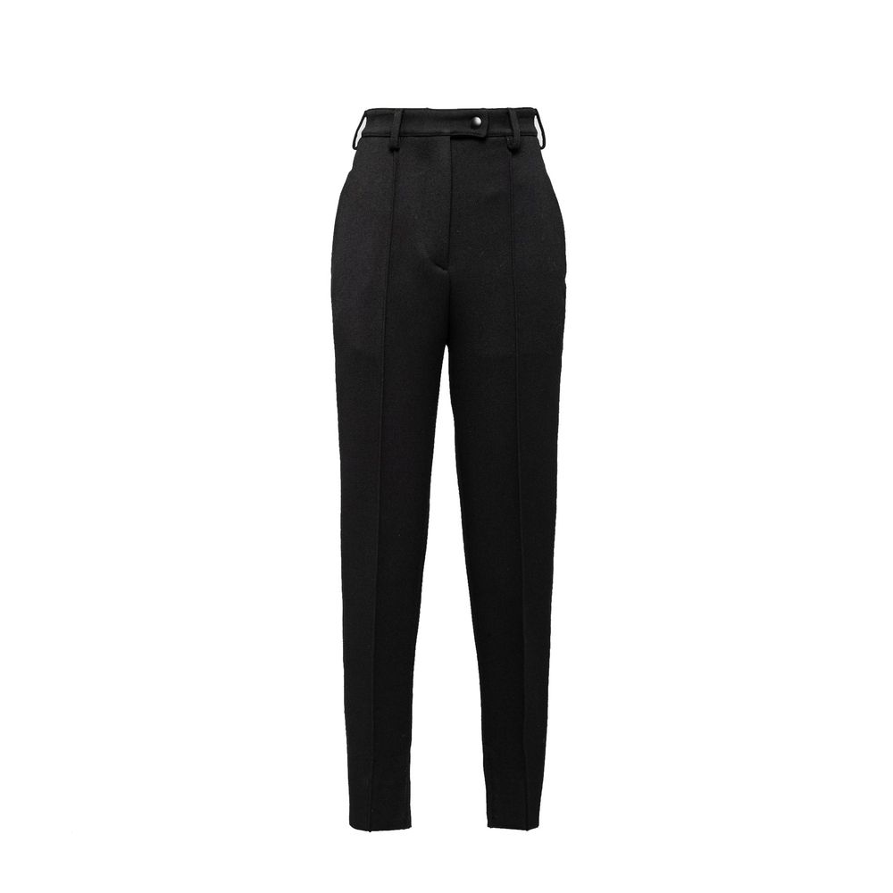 Schwarze Hose aus reiner Schurwolle