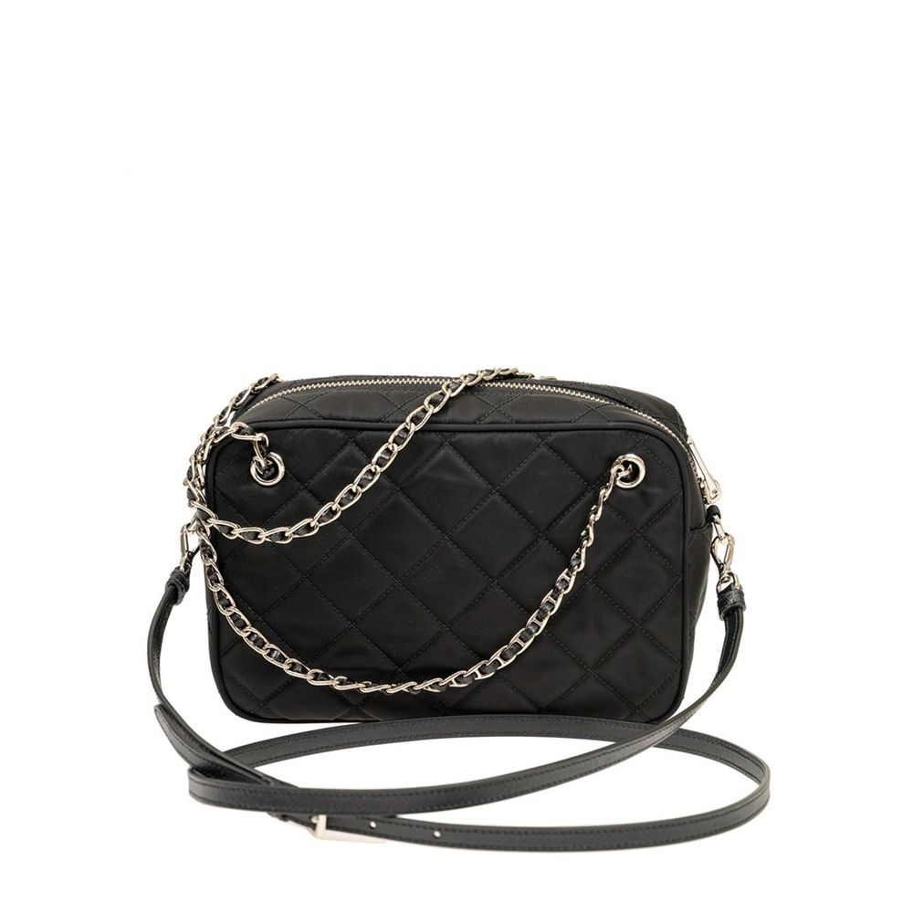 Schwarze Nylon Umhängetasche