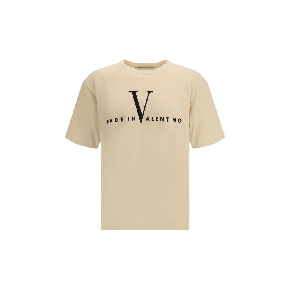 Beiges Baumwoll-T-Shirt