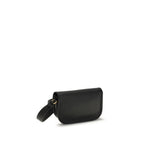 Schwarze Bos Taurus Kalbsleder Schultertasche