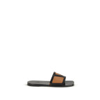 Schwarze Bos Taurus Kalbsleder-Sandalen
