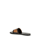 Schwarze Bos Taurus Kalbsleder-Sandalen