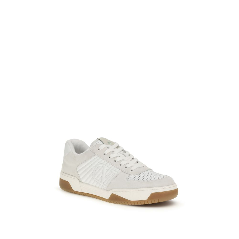 Weiße Kalbsleder Bos Taurus Athletic Sneaker