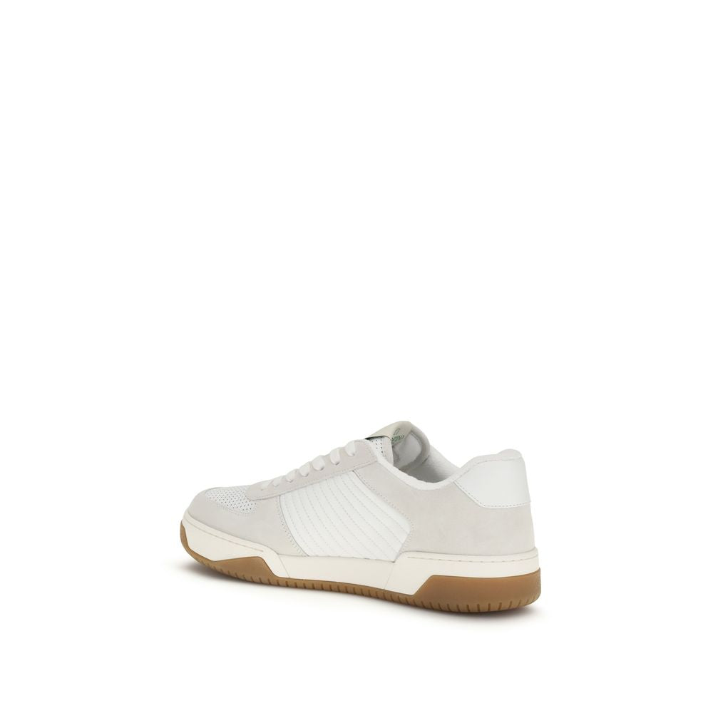 Weiße Kalbsleder Bos Taurus Athletic Sneaker