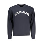 Blauer Baumwollpullover für Herren
