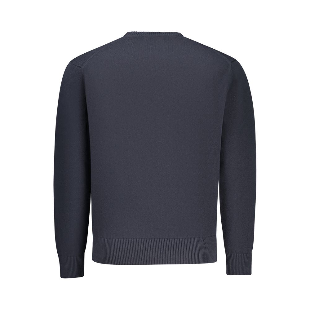 Blauer Baumwollpullover für Herren