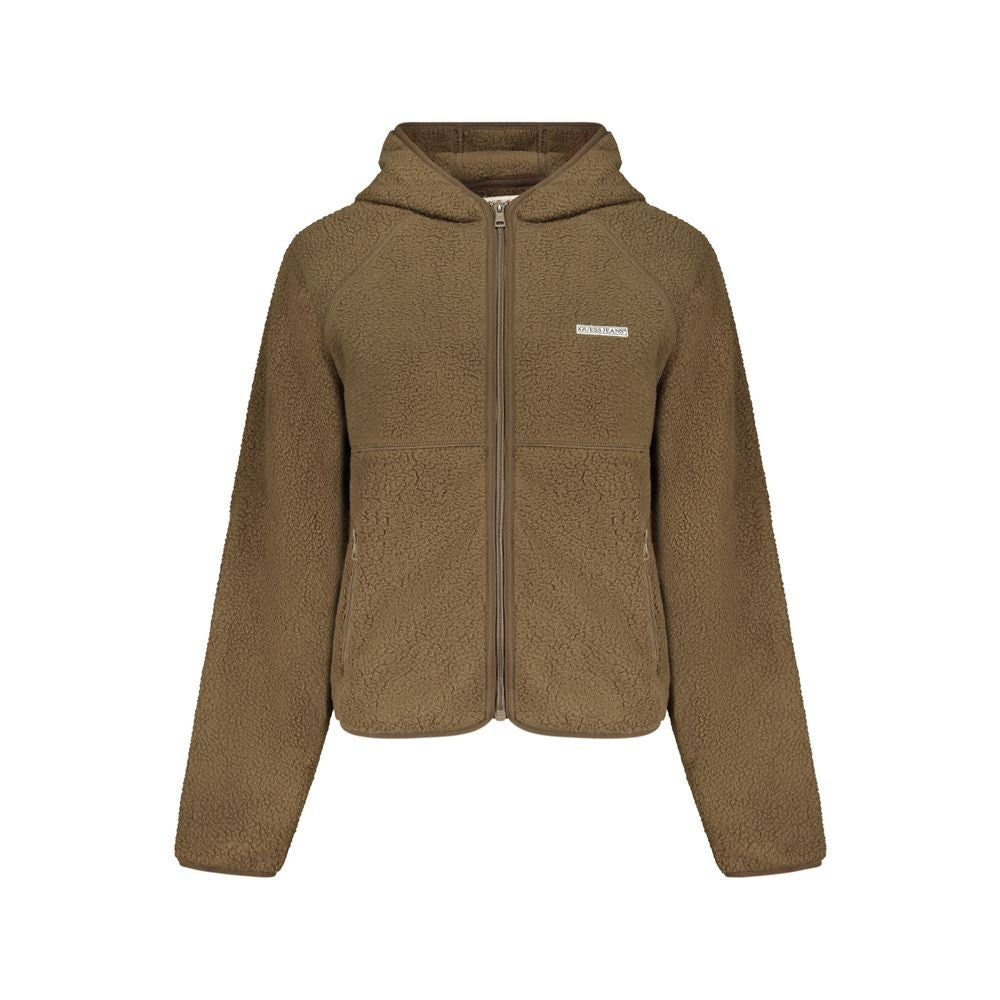 Damen-Sweatshirt aus Polyester in Marrone