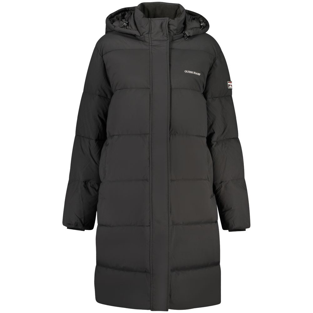 Schwarze Damenjacke aus Polyester Guess Jeans