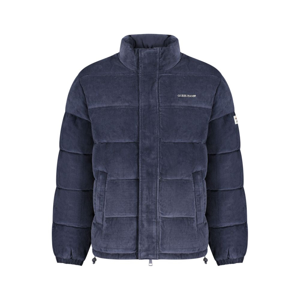 Blaue Herrenjacke aus Polyester