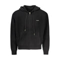 Schwarzer Herren-Cardigan aus Bio-Baumwolle