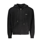 Schwarzer Herren-Cardigan aus Bio-Baumwolle