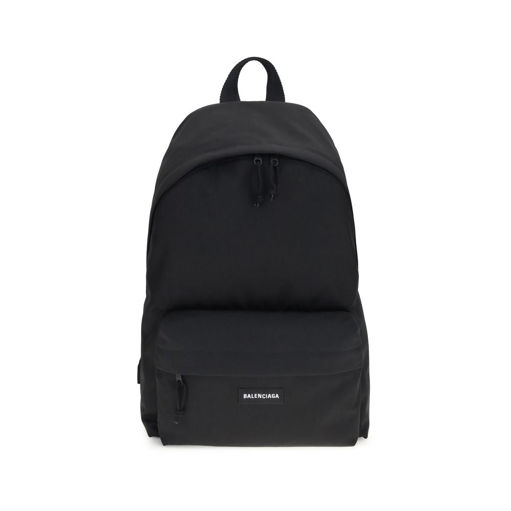 Schwarzer Polyamid-Rucksack