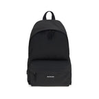 Schwarzer Polyamid-Rucksack