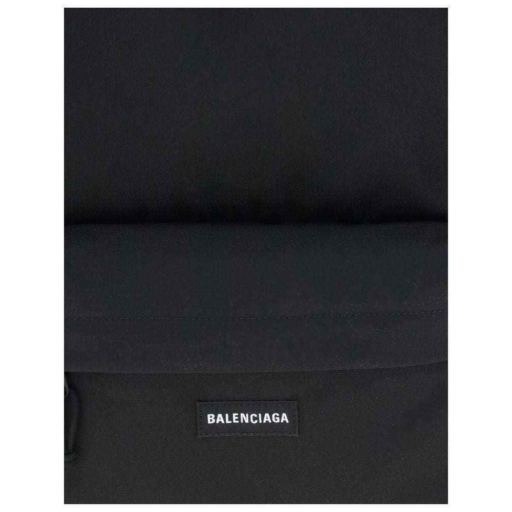 Schwarzer Polyamid-Rucksack