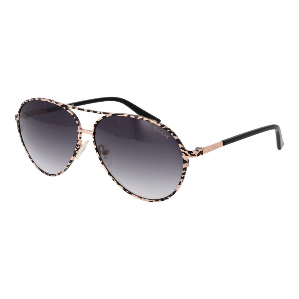 Schwarze Sonnenbrille aus Metall 1058092