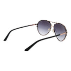 Schwarze Sonnenbrille aus Metall 1058092