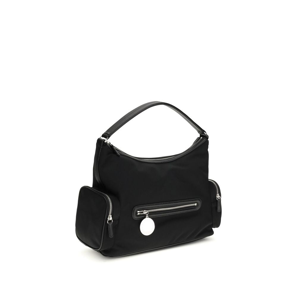 Schwarze Bos Taurus Kalbsleder Schultertasche