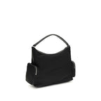 Schwarze Bos Taurus Kalbsleder Schultertasche