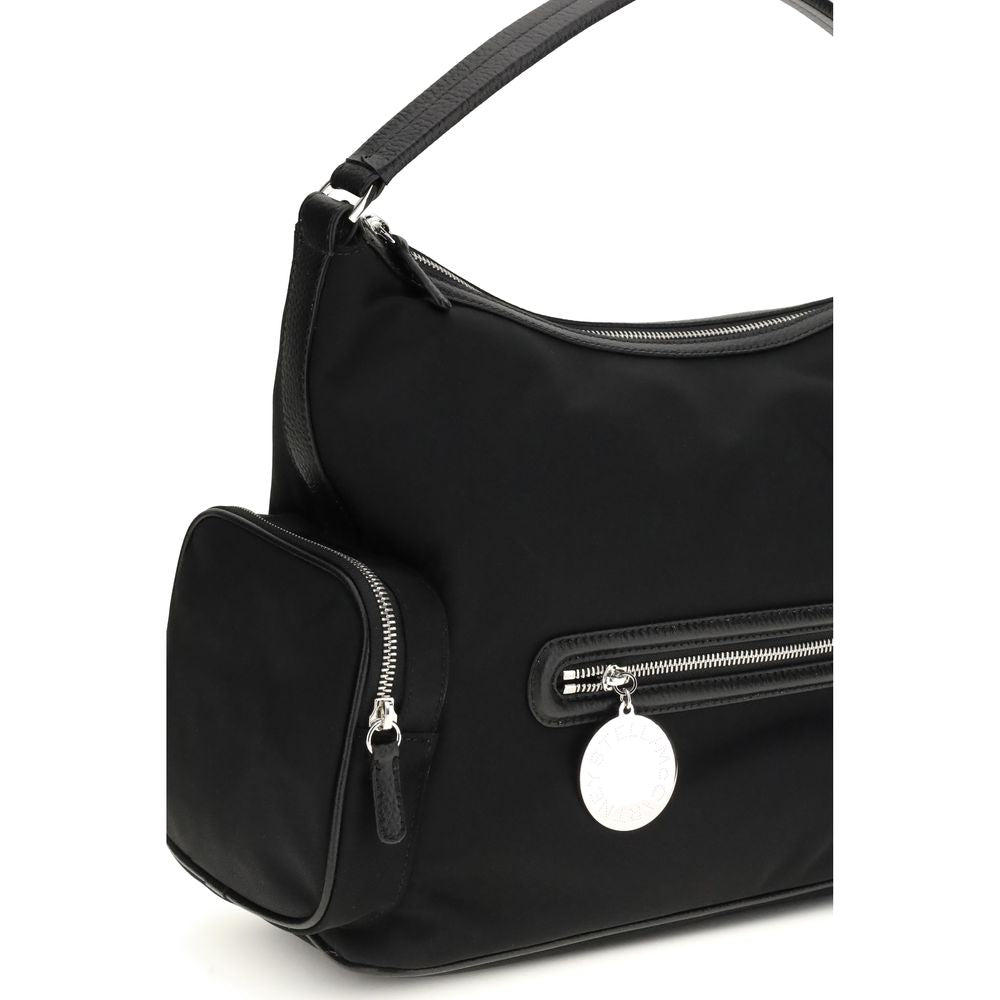Schwarze Bos Taurus Kalbsleder Schultertasche