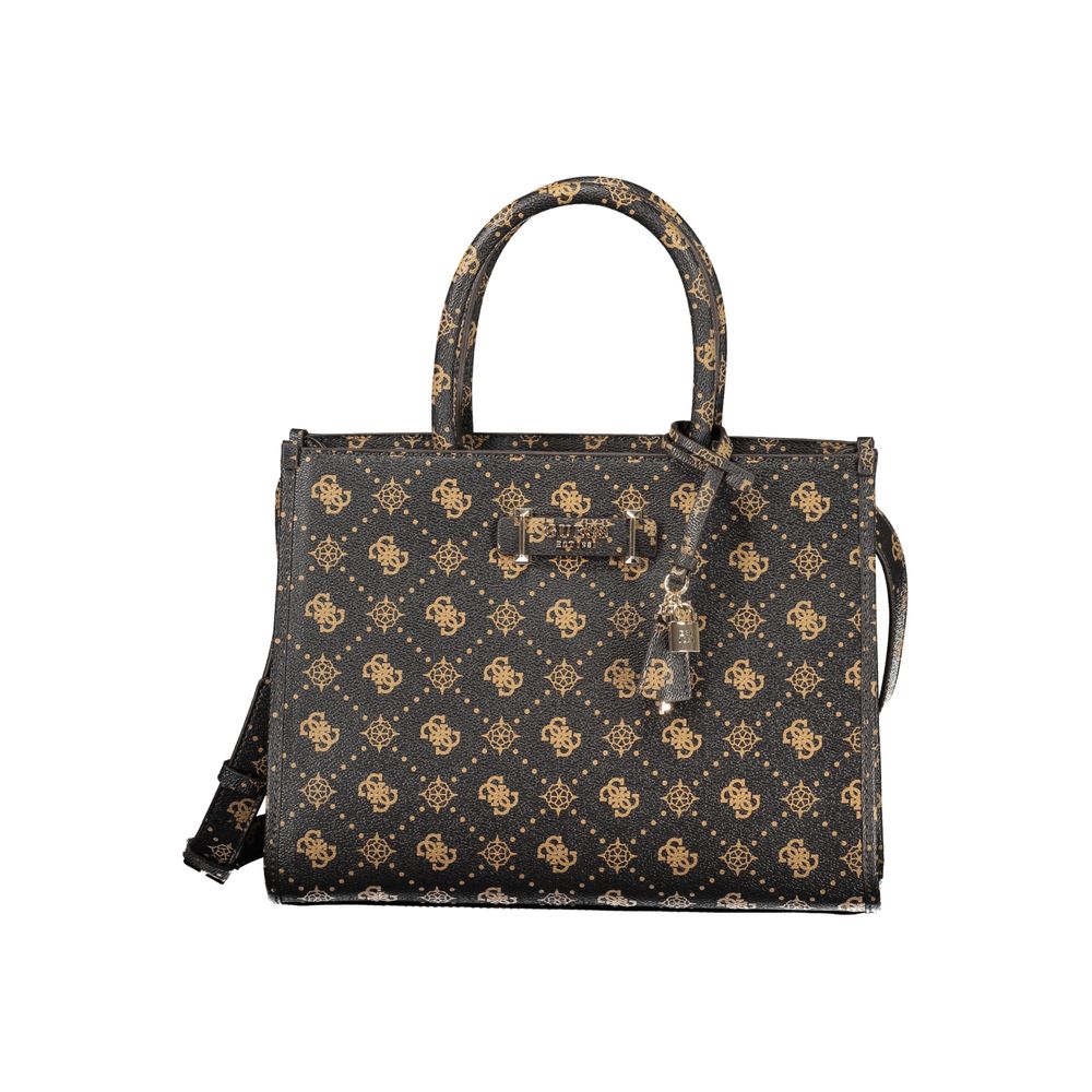 Handtasche aus Polyurethan in Marrone für Damen