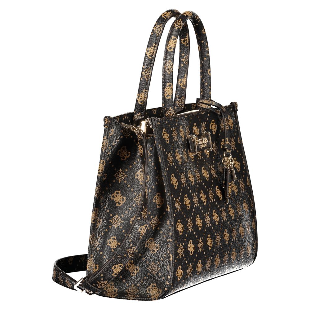 Handtasche aus Polyurethan in Marrone für Damen