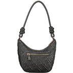 Schwarze Damen-Handtasche aus Polyurethan