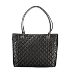 Schwarze Damen-Handtasche aus Polyurethan