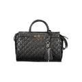 Schwarze Damen-Handtasche aus Polyurethan