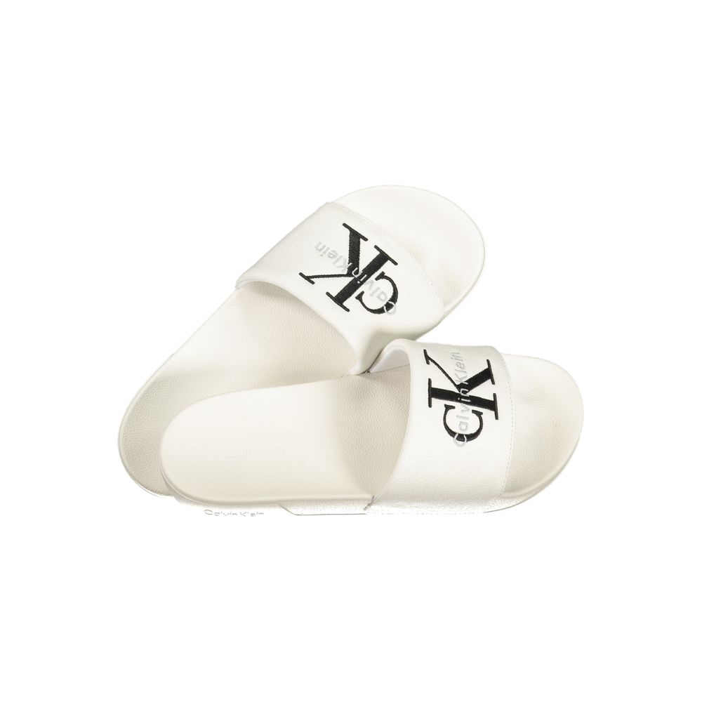 Weiße Herren-Slipper aus Polyurethan Calvin Klein