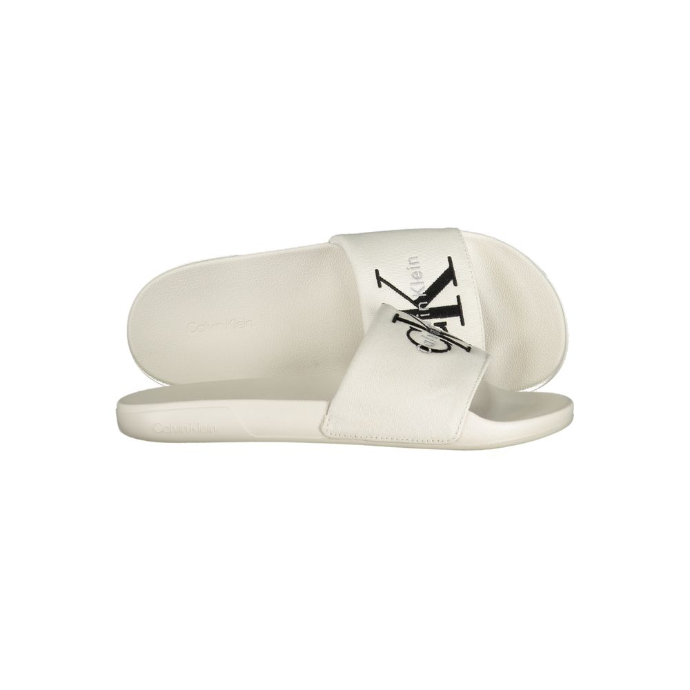 Weiße Herren-Slipper aus Polyurethan Calvin Klein