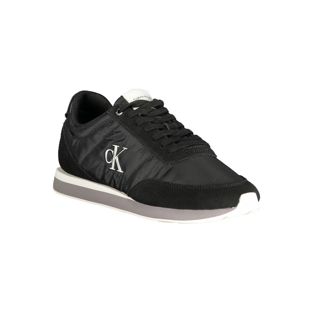 Schwarzer Herren-Sneaker aus Polyester