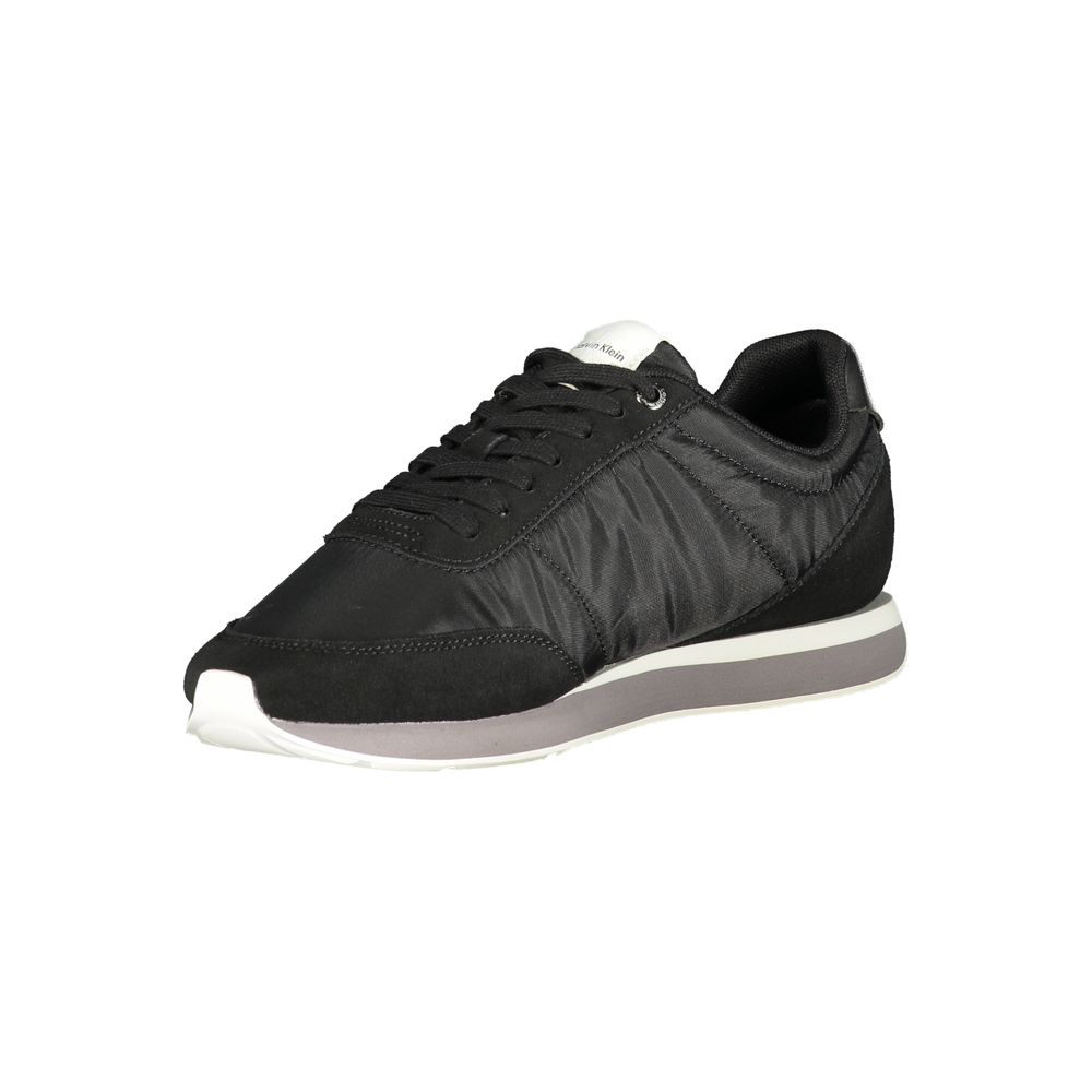 Schwarzer Herren-Sneaker aus Polyester