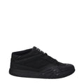 Schwarze Stoff-Sneaker mit niedrigem Schaft