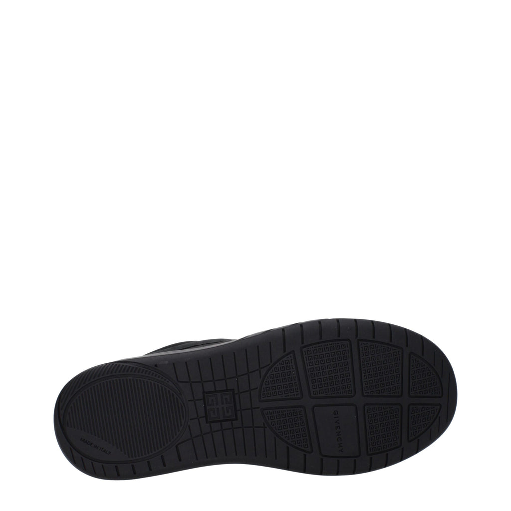 Schwarze Stoff-Sneaker mit niedrigem Schaft